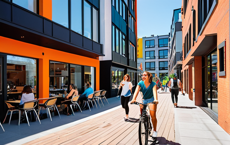 **Image Prompt:** A vibrant city scene with millennials walking, biking, and enjoying outdoor cafes. Modern apartments and co-working spaces are visible. The overall mood is energetic and reflects urban revival.