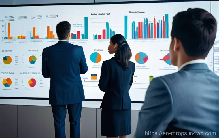 부동산 경기 사이클 예측 방법 - **Economic Whispers: Navigating the Market's Subtle Clues**
A group of diverse professionals, in...