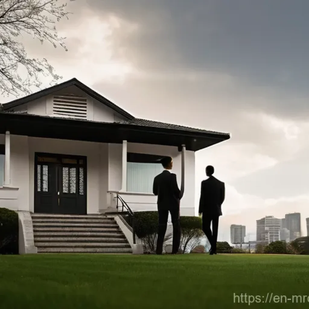 부동산 시장 사이클의 정책적 접근 - **Image Prompt: The Weight of Rising Rates on a Dream Home**
"A diverse young couple, in their e...