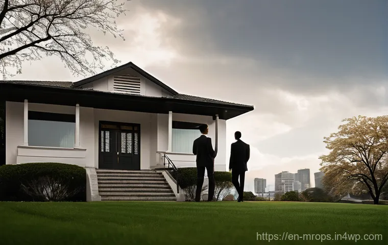 부동산 시장 사이클의 정책적 접근 - **Image Prompt: The Weight of Rising Rates on a Dream Home**
"A diverse young couple, in their e...