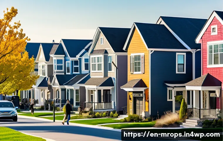 부동산 시장 사이클 시장 심리의 변화 - A dynamic real estate market scene during an optimistic phase: diverse buyers and sellers engaging a...